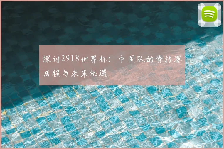 探讨2918世界杯：中国队的资格赛历程与未来机遇